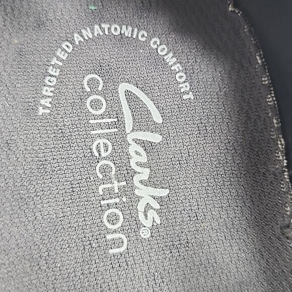 CLARKS NEW-DAVIS LOW TOP MENS ■SIZE 8■COLORWAY COMBI BLACK CANVAS ELASTIC-LACES - Picture 4 of 16